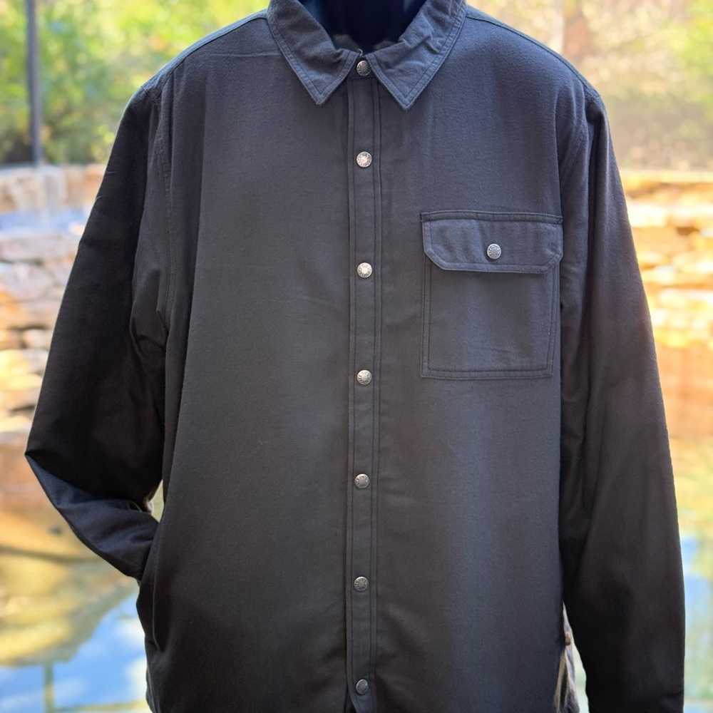 The‎ North Face Campshire Button-Up Shirt Jacket Fleece-Lined Gray Men's XL